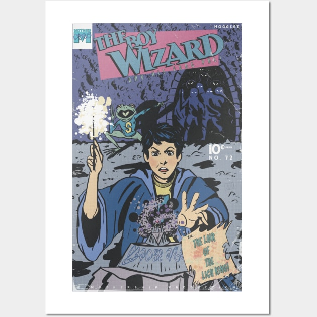 The Boy Wizard and His Frog Pal Issue 72 Wall Art by Youngxbloom